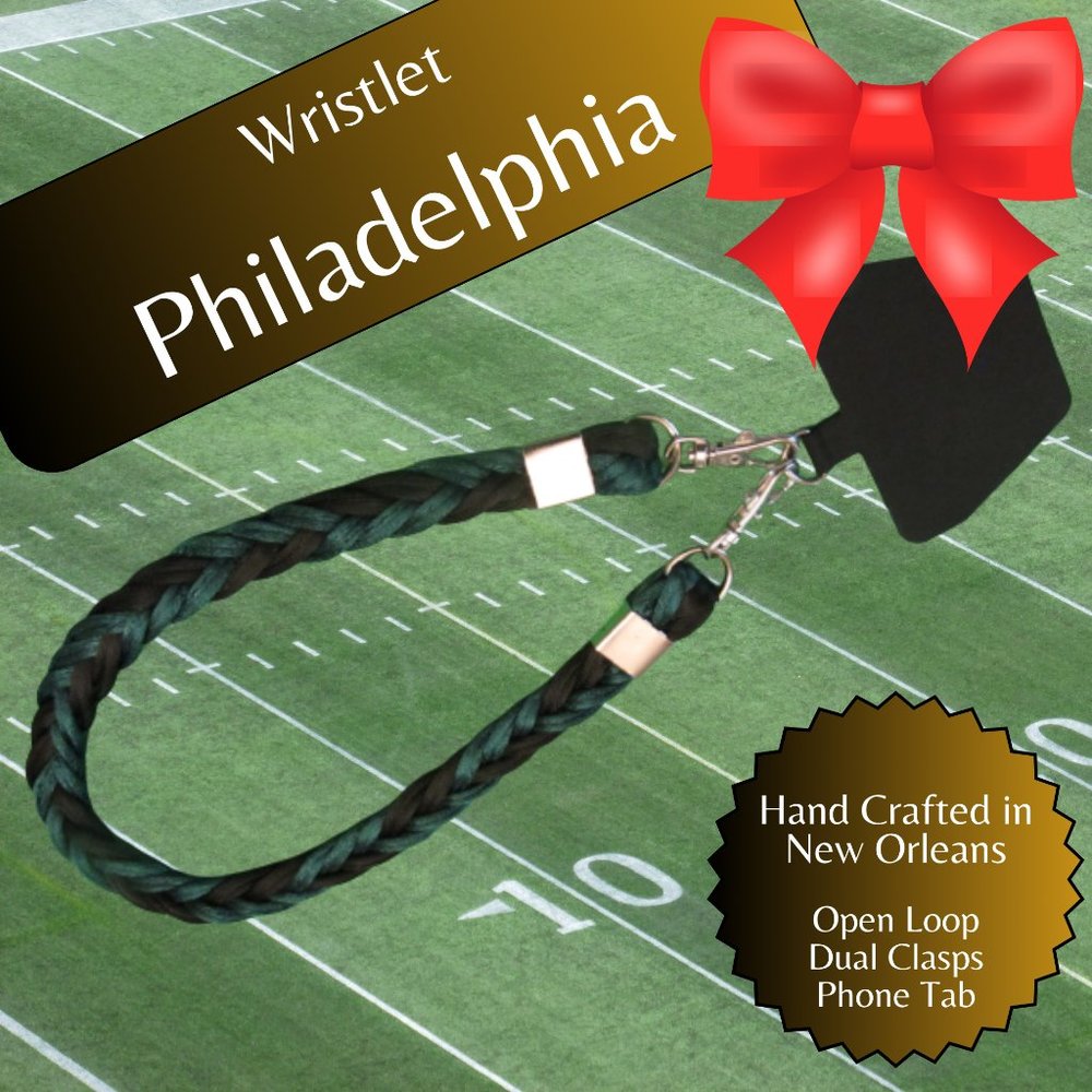 Braided Universal Phone Wristlet, Philadelphia Football, Sports Team Col…